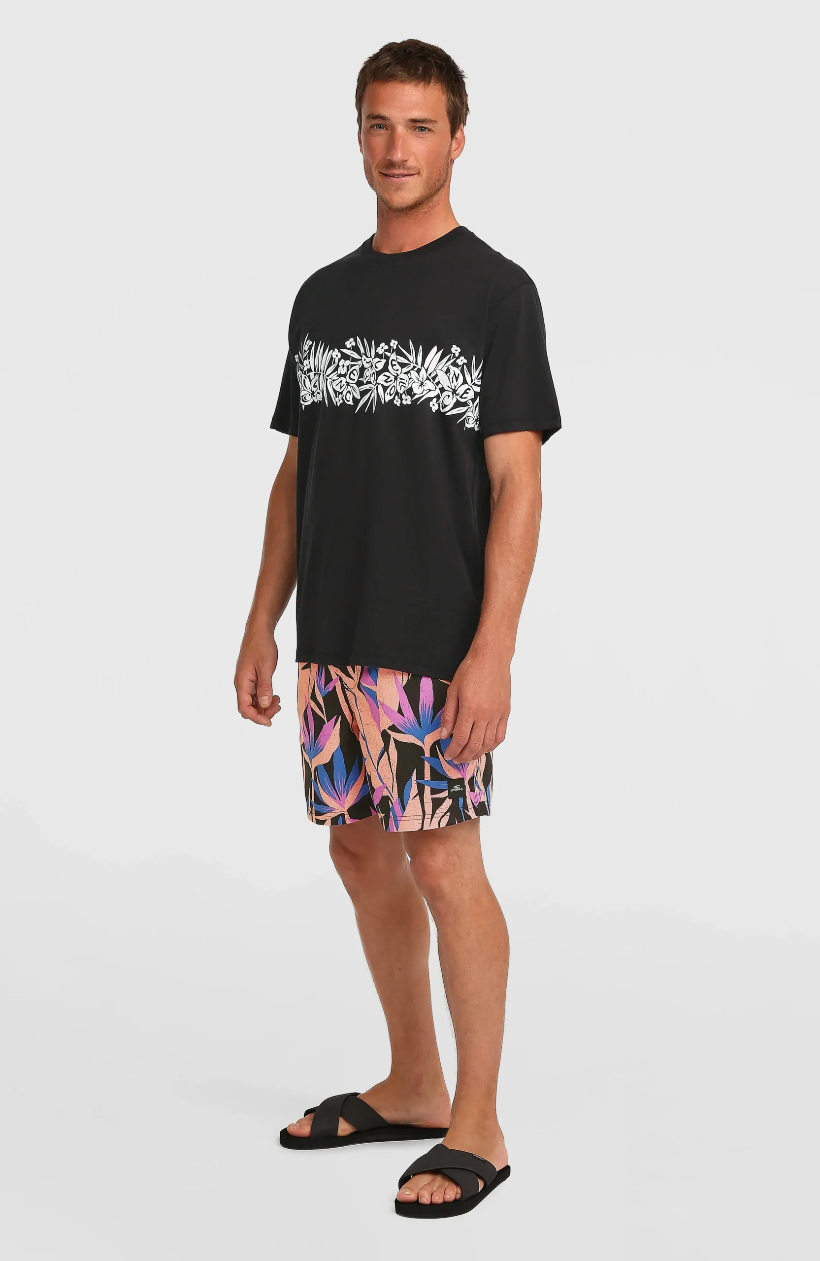 O'Neill Uni Flower T-shirt | Black Out - Afbeelding 7