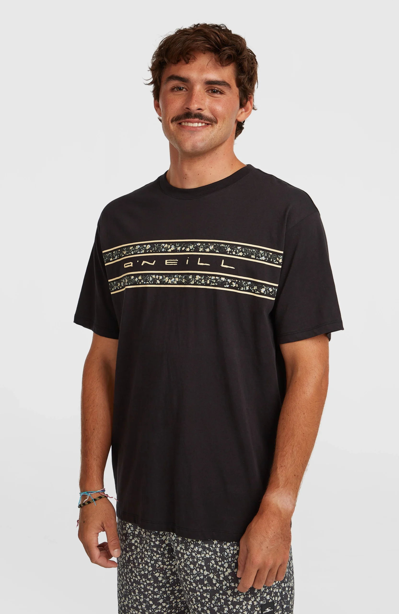 O'Neill Flower Stripe T-shirt | Black Out - Afbeelding 2