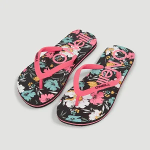 Profile Graphic slippers | Black/Blue Bluemchen