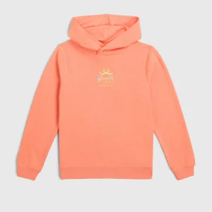 Back Print hoodie | Coral Pink
