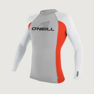 Skins Long Sleeve Crew | Silver