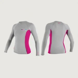 Skins Long Sleeve Crew | Silver