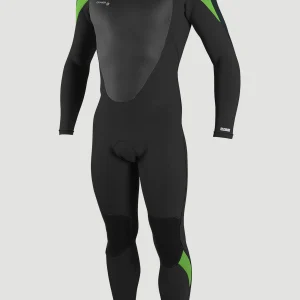 Epic 3/2mm Back Zip Full Wetsuit | BLACK/GUNMETAL/DAYGLO