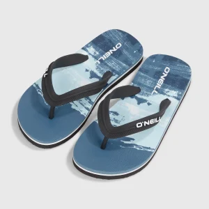 Profile Graphic slippers | Blue Melted Stripe Boys