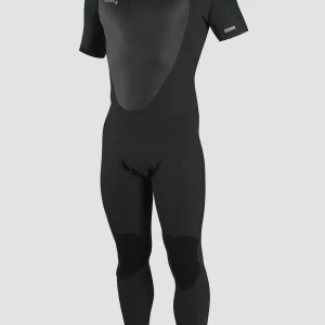 Epic 3/2mm Back Zip Shortsleeve Full Wetsuit Herren | BLACK/GUN METAL/GUN METAL