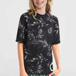 Mix and Match Crazy shirt met korte mouwen | Black Tonal Tropican