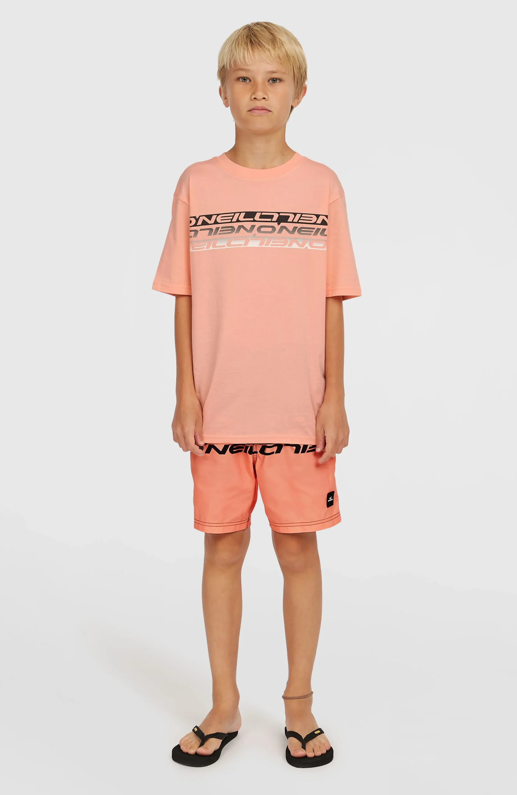 Stripe T-shirt | Coral Pop - Afbeelding 5
