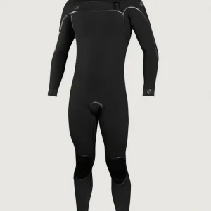 Psycho One Chest Zip 3/2mm Full Wetsuit | BLACK/BLACK