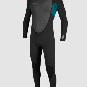 Reactor-2 3/2mm Back Zip Full Wetsuit | BLACK/TIDE POOL