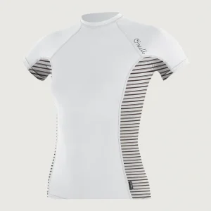 Skins Side Print Short Sleeve Rash Guard | Black