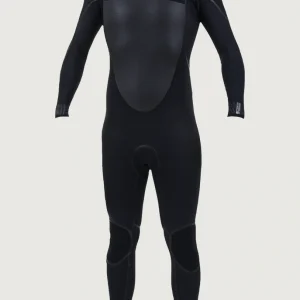 Psycho Tech 4/3mm Chest Zip Full Wetsuit | BLACK/BLACK