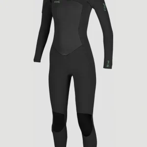 Epic 4/3mm Chest Zip Full Wetsuit | BLACK/BLACK