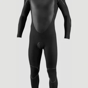 Psycho Tech 5/4mm Back Zip Full Wetsuit | BLACK/BLACK