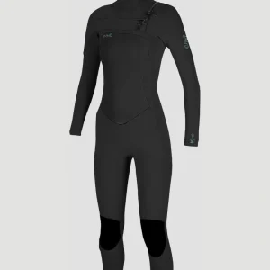 Epic 6/5/4mm Chest Zip Full Wetsuit with Hood | BLACK/BLACK