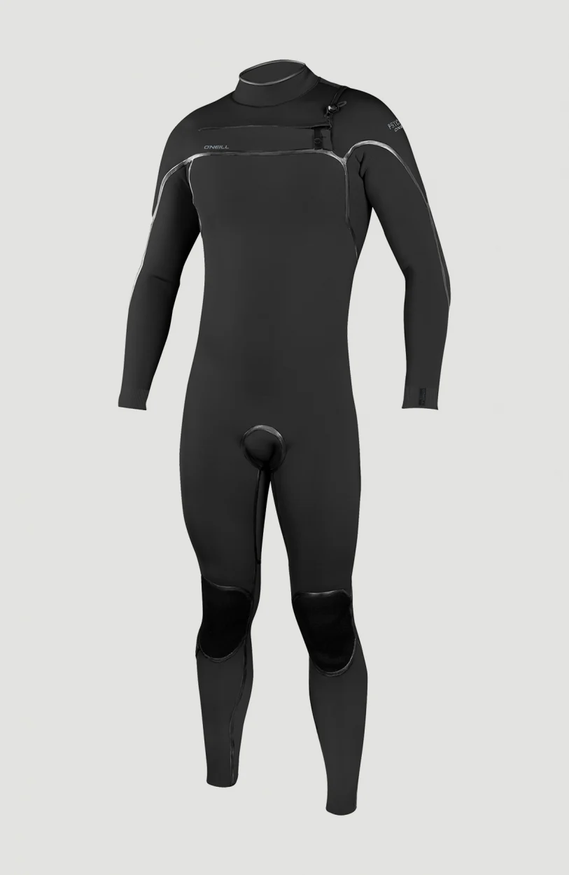 Psycho One 4/3mm Chest Zip Full Wetsuit | BLACK/BLACK - Afbeelding 2