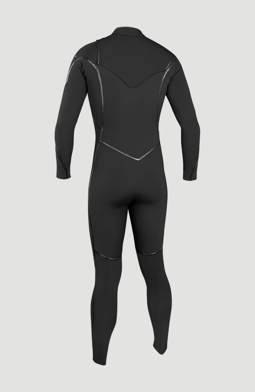 Psycho One 4/3mm Chest Zip Full Wetsuit | BLACK/BLACK - Afbeelding 3