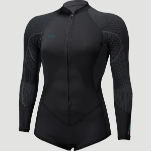 Blueprint 2/1.5mm Front Zip Longsleeve Spring Wetsuit | BLACK/BLACK