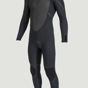 Psycho Tech 3/2mm Chest Zip Full Wetsuit | BLACK/BLACK