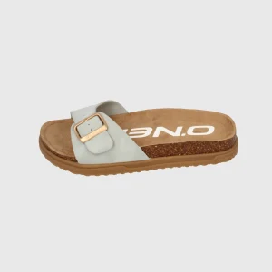 Solana Slider Sandalen | FROSTY GREEN