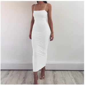 Venetie Strap Dress – Milk Silk Bandage & Strappy Night-Out Dress | Becker’s Amsterdam